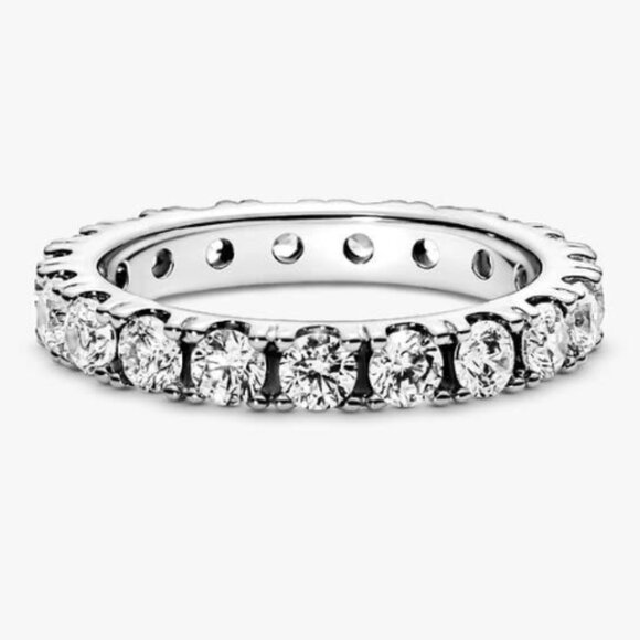 Pandora - Sparkling Row Eternity Ring (Sterling Silver) - Picture 2 of 6